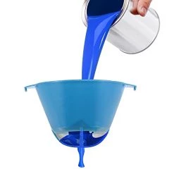 Uxcell 10Pcs Paint Strainer 150 Micron 107mmx77mm Cone Paint Screen Funnel Metal Mesh For Screening Paint Gasoline Fuel Blue -Air Filter Store 31GjJiqzMrL