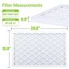 Housmile 16x25x1 Air Filter, MERV 11, MPR 1000, Unique ABS White Plastic Frame, Durable And Easy To Replace, Clean Living Basic Dust, 6 Pack (Exact Size: 24.6" X 15.6" X 0.9")