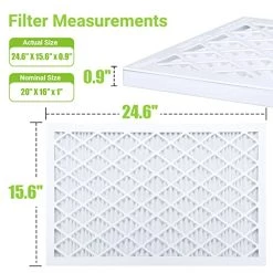 Housmile 16x25x1 Air Filter, MERV 11, MPR 1000, Unique ABS White Plastic Frame, Durable And Easy To Replace, Clean Living Basic Dust, 6 Pack (Exact Size: 24.6" X 15.6" X 0.9")