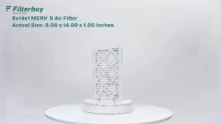 Filterbuy 8x14x1 Air Filter MERV 8 Dust Defense (6-Pack), Pleated HVAC AC Furnace Air Filters Replacement (Actual Size: 8.00 X 14.00 X 1.00 Inches) 9 Filterbuy 8x14x1 Air Filter MERV 8 Dust Defense (6-Pack), Pleated HVAC AC Furnace Air Filters Replacement (Actual Size: 8.00 X 14.00 X 1.00 Inches) -Air Filter Store 417OdOURjQL