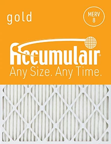 Accumulair Gold 18x30x1 (17.5x29.5) MERV 8 Air Filter/Furnace Filter (2 Pack) 1 Accumulair Gold 18x30x1 (17.5x29.5) MERV 8 Air Filter/Furnace Filter (2 Pack)