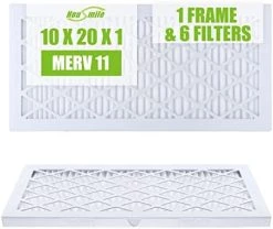 Housmile 16x25x1 Air Filter, 6 Pack, MERV 11, MPR 1000, ABS White Plastic Frame, Durable And Easy To Replace (exact Dimensions: 15.6x24.6x 0.9 Inch) -Air Filter Store 41I0 izd6ZL. AC