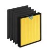 Vital 100s Repalacement Filter (Yellow)100% Compatible With LEVOIT Vital 100S Air Purifie.r,1 H13 True HEPA Pack With 4 Pre-Filter