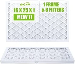 Housmile 16x25x1 Air Filter, 6 Pack, MERV 11, MPR 1000, ABS White Plastic Frame, Durable And Easy To Replace (exact Dimensions: 15.6x24.6x 0.9 Inch) -Air Filter Store 41syf7mbqjL. AC