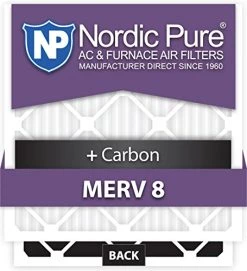 Nordic Pure 10x14x1CustomM8+C-6 MERV 8 + Carbon AC Furnace Filters, 9 1/2 X 13 1/2 X 3/4 (9.5 X 13.5 X 0.75), 6 Piece