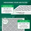 Filterbuy 8x14x1 Air Filter MERV 8 Dust Defense (6-Pack), Pleated HVAC AC Furnace Air Filters Replacement (Actual Size: 8.00 X 14.00 X 1.00 Inches)