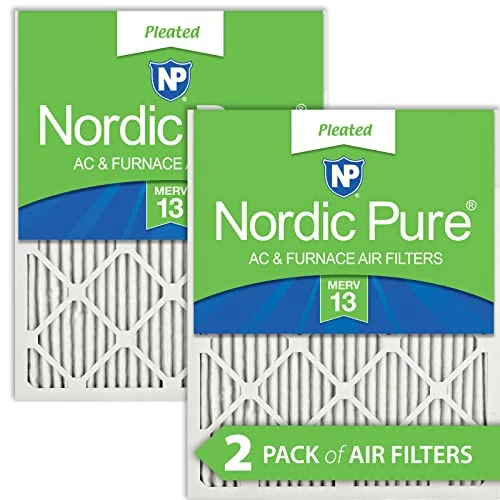 Nordic Pure 16x30x1 MERV 13 Pleated AC Furnace Air Filters 2 Pack 1 Nordic Pure 16x30x1 MERV 13 Pleated AC Furnace Air Filters 2 Pack