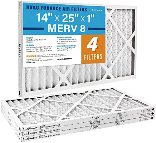 LotFancy 20x25x1 Air Filters, MERV 13 AC Furnace Filters, 6 Pack Pleated Air Conditioner HVAC Filters (Actual Size: 19.75 X 24.75 X 0.75 Inches) 15 LotFancy 20x25x1 Air Filters, MERV 13 AC Furnace Filters, 6 Pack Pleated Air Conditioner HVAC Filters (Actual Size: 19.75 X 24.75 X 0.75 Inches) - Image 15