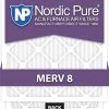 Nordic Pure 10x18x1ExactCustomM8-12 MERV 8 AC Furnace Filters, 10 X 18 X 3/4 (10 X 18 X 0.75), 12 Piece