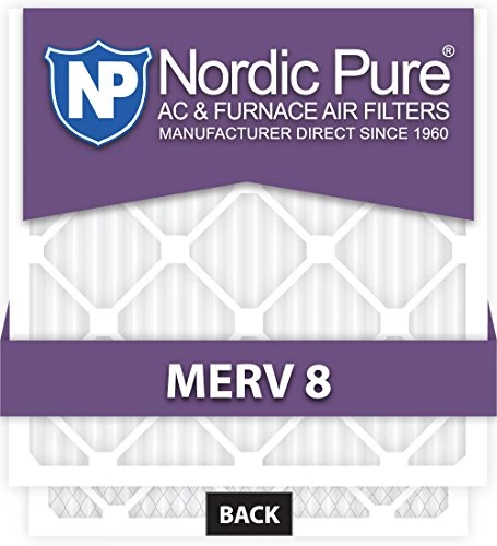 Nordic Pure 10x18x1ExactCustomM8-12 MERV 8 AC Furnace Filters, 10 X 18 X 3/4 (10 X 18 X 0.75), 12 Piece 1 Nordic Pure 10x18x1ExactCustomM8-12 MERV 8 AC Furnace Filters, 10 X 18 X 3/4 (10 X 18 X 0.75), 12 Piece