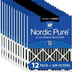Nordic Pure 12x24x2 MERV 8 Pleated AC Furnace Air Filters 3 Pack -Air Filter Store 51HrOGNop2L. AC