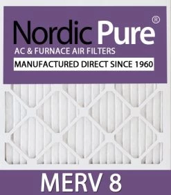 Nordic Pure 10x15x1CustomM8-6 MERV 8 AC Furnace Filters, 9 1/2 X 14 1/2 X 3/4 (9.5 X 14.5 X 0.75), 6 Piece
