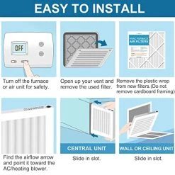 LotFancy 20x25x1 Air Filters, MERV 13 AC Furnace Filters, 6 Pack Pleated Air Conditioner HVAC Filters (Actual Size: 19.75 X 24.75 X 0.75 Inches) 20 LotFancy 20x25x1 Air Filters, MERV 13 AC Furnace Filters, 6 Pack Pleated Air Conditioner HVAC Filters (Actual Size: 19.75 X 24.75 X 0.75 Inches) -Air Filter Store 51S4C2ScZuL