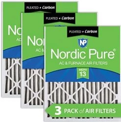 Nordic Pure 24x24x2 MERV 12 Pleated Plus Carbon AC Furnace Air Filters 3 Pack -Air Filter Store 51ZVwAGjEiL. AC