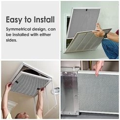 20x20x1 HVAC Filter | Montemono MERV8 Aluminum Electrostatic Air Filter Replacement Washable Furnace Filters Reusable Furnace Center AC Filter For Home, 2 PCS -Air Filter Store 51dqb9eSA7L