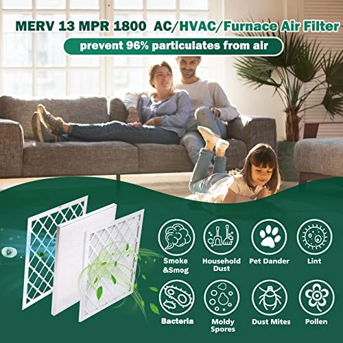 UBeesize Reusable Air Filter 20x20x1 (9-Pack), MERV 13 MPR 1800 AC/HVAC Furnace Filters,Deep Pleated Air Cleaner, (Actual Size 19.5" X 19.5" X 0.8"),1x Reusable ABS Frame+9 X Filter,Breathe Fresher 4 UBeesize Reusable Air Filter 20x20x1 (9-Pack), MERV 13 MPR 1800 AC/HVAC Furnace Filters,Deep Pleated Air Cleaner, (Actual Size 19.5" X 19.5" X 0.8"),1x Reusable ABS Frame+9 X Filter,Breathe Fresher - Image 4