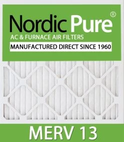 Nordic Pure 10x14x1CustomM13-12 MERV 13 AC Furnace Filters, 9 1/2 X 13 1/2 X 3/4 (9.5 X 13.5 X 0.75), 12 Piece
