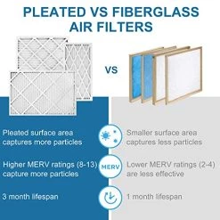 LotFancy 20x25x1 Air Filters, MERV 13 AC Furnace Filters, 6 Pack Pleated Air Conditioner HVAC Filters (Actual Size: 19.75 X 24.75 X 0.75 Inches) 19 LotFancy 20x25x1 Air Filters, MERV 13 AC Furnace Filters, 6 Pack Pleated Air Conditioner HVAC Filters (Actual Size: 19.75 X 24.75 X 0.75 Inches) -Air Filter Store 51oLNLy5OHL