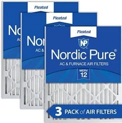 Nordic Pure 24x24x2 MERV 12 Pleated Plus Carbon AC Furnace Air Filters 3 Pack -Air Filter Store 51oTHVTMGQL. AC