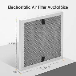 Furnace Filter 12x12x1 | Montemono MERV8 Replacement Aluminum Electrostatic Air Filter Washable HVAC Filter Reusable Furnace Center AC Filters For Home, 1 PCS