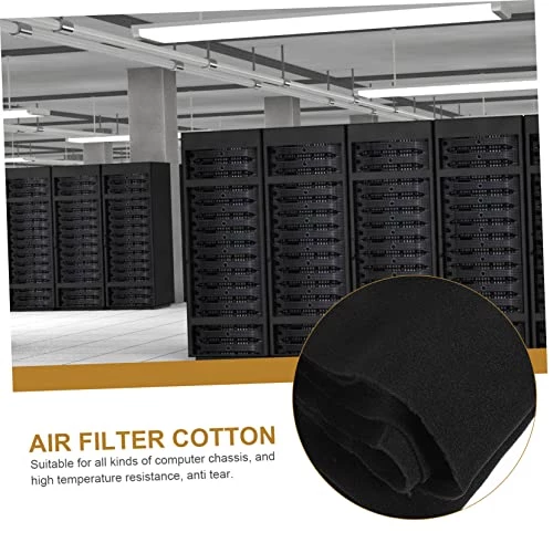 DOITOOL Air Filters 2pcs Air Filter Cotton Black Strainer Home Fans For Home Air Duct Filter Filter Replacement Air Vent Filters For Home Chassis Household Black Sponge Sponge Filter 2 DOITOOL Air Filters 2pcs Air Filter Cotton Black Strainer Home Fans For Home Air Duct Filter Filter Replacement Air Vent Filters For Home Chassis Household Black Sponge Sponge Filter - Image 2