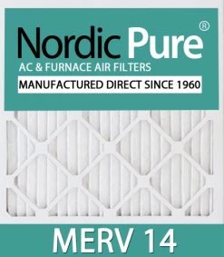 Nordic Pure 10x24x1 MERV 14 Pleated AC Furnace Air Filters 12 Pack