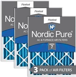 Nordic Pure 12x24x2 MERV 8 Pleated AC Furnace Air Filters 3 Pack -Air Filter Store 51z3UTJ TGL. AC 1