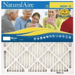 Flanders 95003.011625 NaturalAire MERV 13 Air Filter, 16" X 25", 12 Count